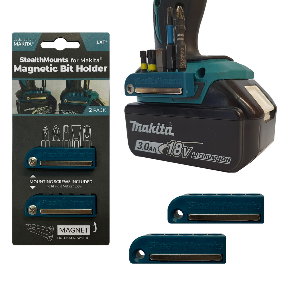 Stealthmounts BLUE Bit Holder for Makita 2pk - Flockneti