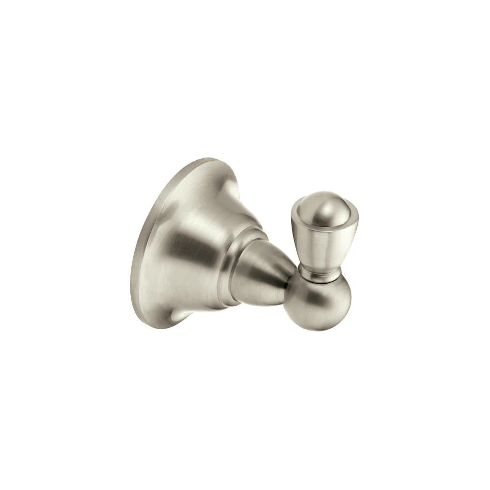 Moen Sage Robe Hook Brushed Nickel Single - Flockneti