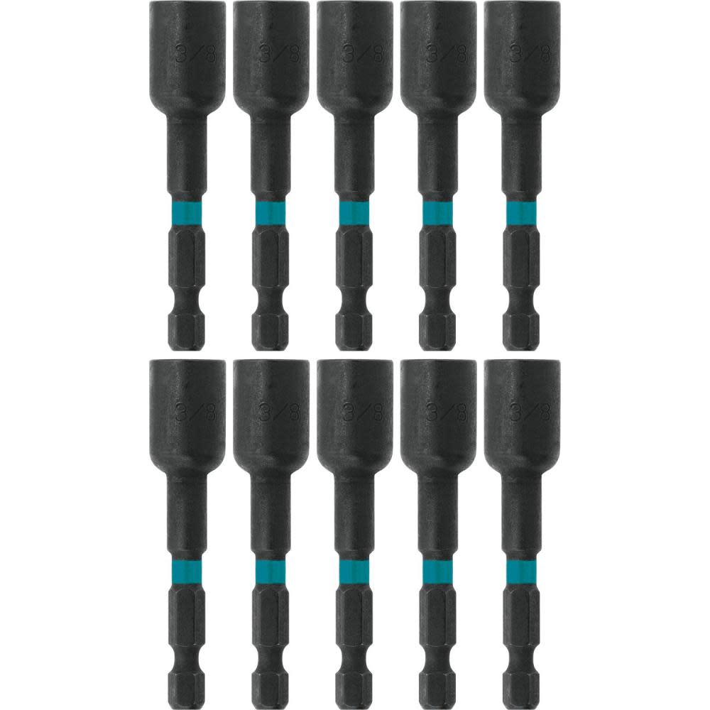 Makita Impact X 3/8 x 2-9/16 Magnetic Nut Driver 10/pk Bulk - Flockneti