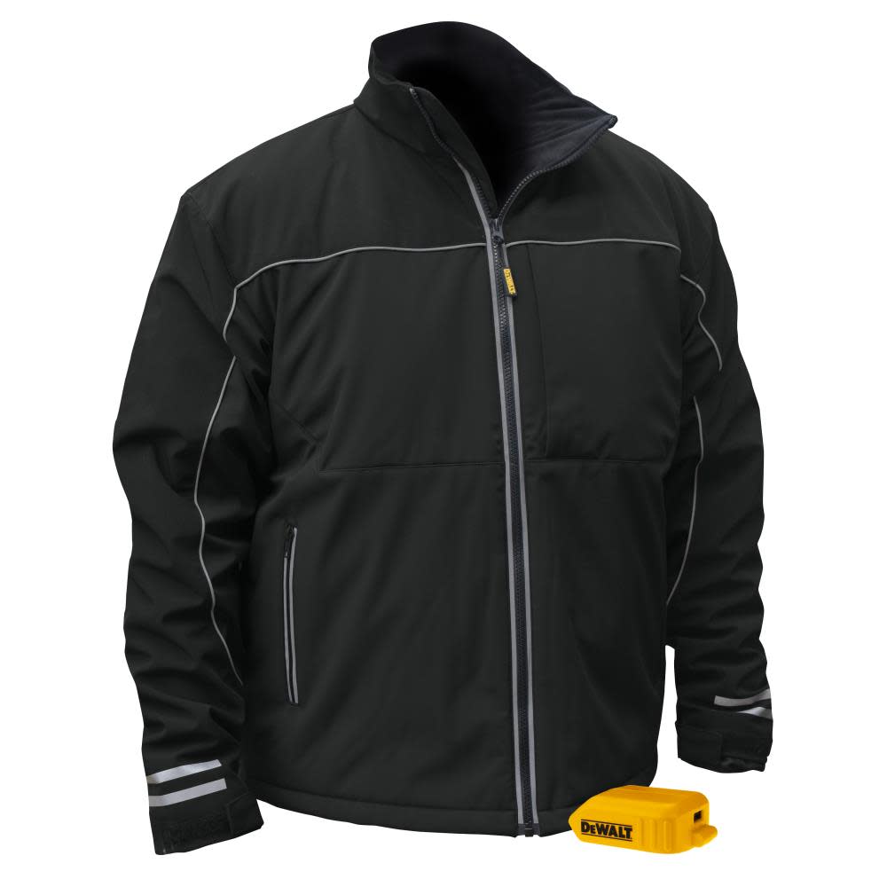 DEWALT Unisex Lightweight Heated Bare Tool Soft Shell Black Work Jacket Medium - Flockneti
