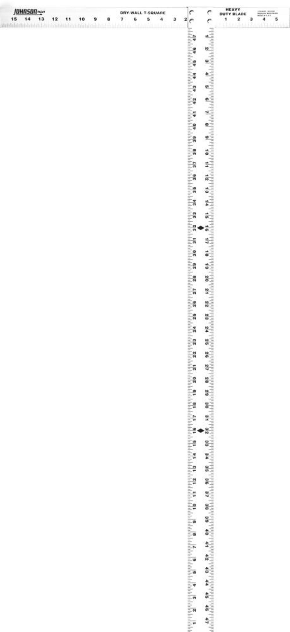Johnson Level 48 In. Aluminum Drywall T-Square with Extra Thick Blade - Flockneti