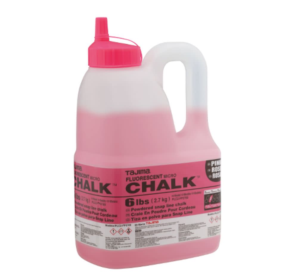 Tajima Micro Chalk Powdered Snap Line Chalk Fluorescent Pink 6 lbs - Flockneti