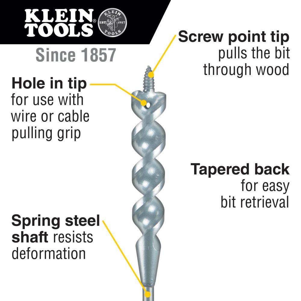 Klein Tools Flex Bit Auger 3/4″ x 72″ - Flockneti