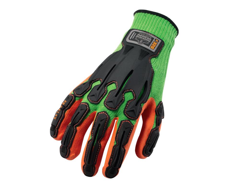Ergodyne Proflex 920 Nitrile Dipped Dorsal Imapct Reducing Gloves Small - Flockneti