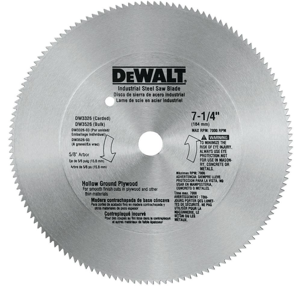 DEWALT 7-1/4-in 140t Ply Wood Blade - Flockneti