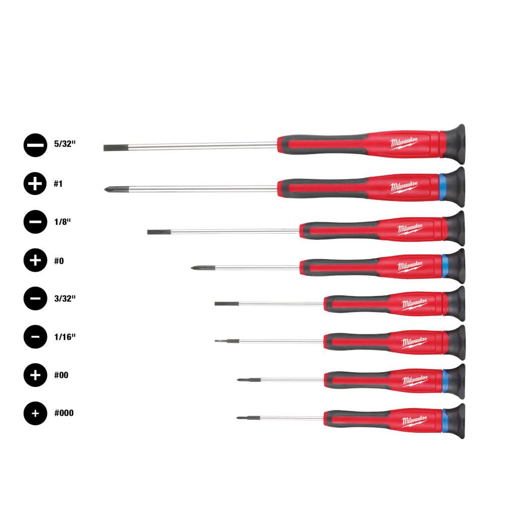 Milwaukee Precision Screwdriver Set 8pc - Flockneti