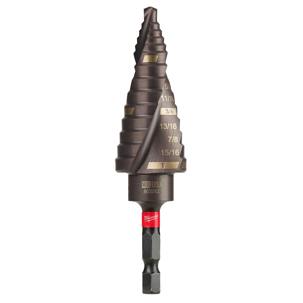 Milwaukee SHOCKWAVE Impact Duty Step Bit #8 1/8 – 1 in. - Flockneti