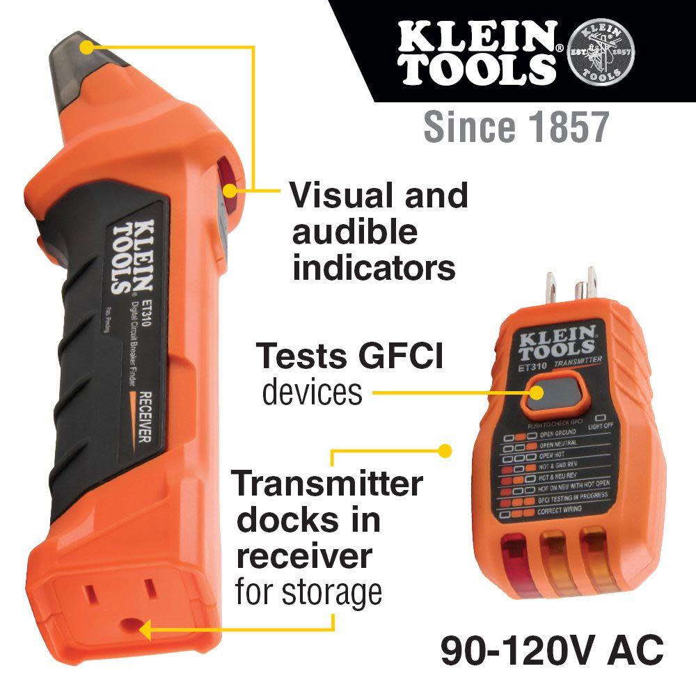 Klein Tools Digital Circuit Breaker Finder - Flockneti