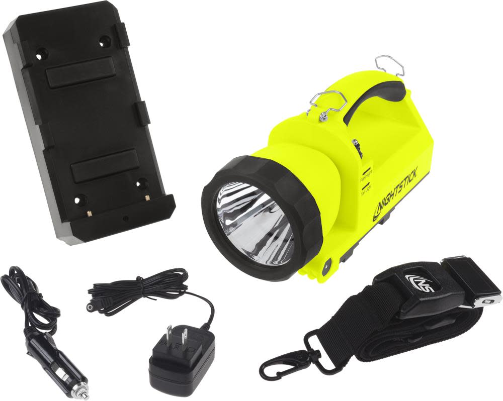 Nightstick Intrinsically Safe Dual-Light Lantern with Pivoting Head Rechargeable - Flockneti