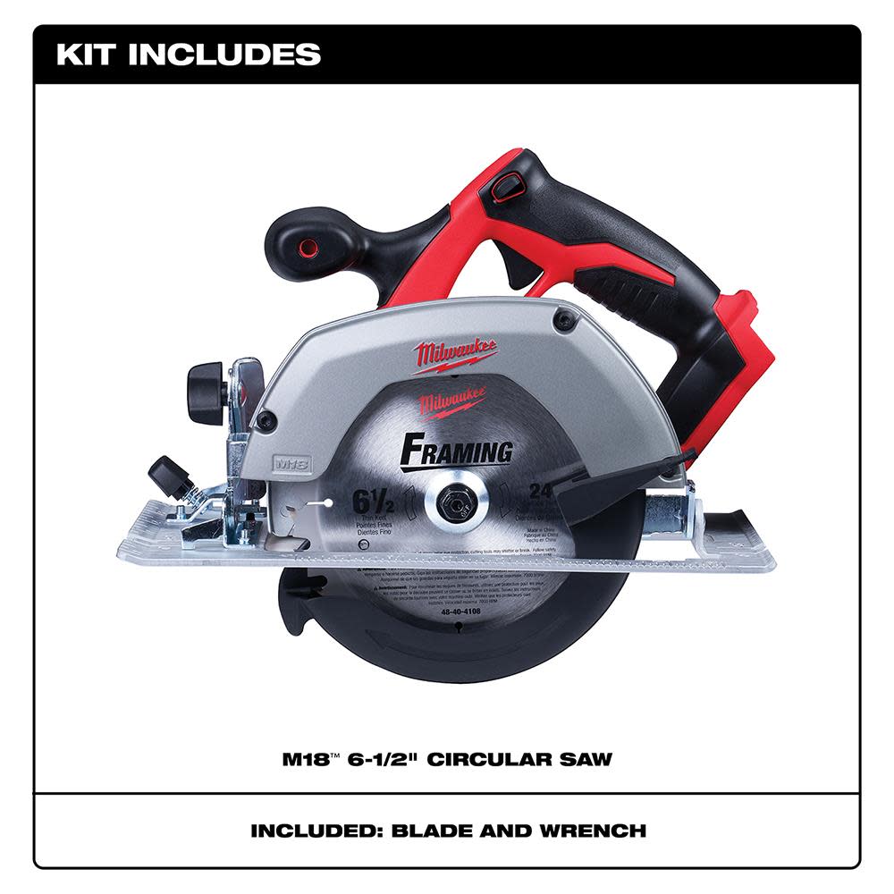 Milwaukee M18 6-1/2-Inch Circular Saw Tool Only Reconditioned - Flockneti