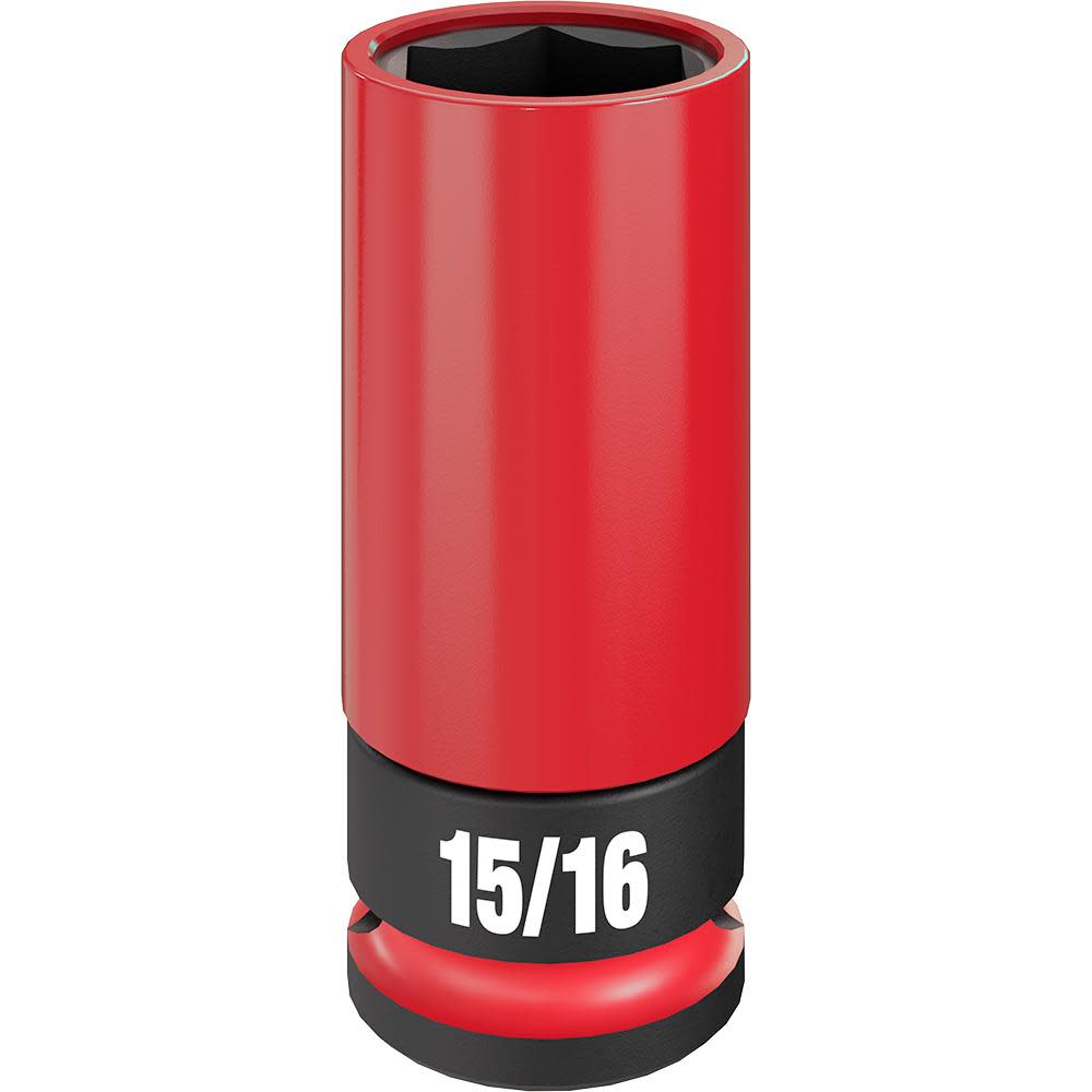 Milwaukee SHOCKWAVE Impact Duty Socket 1/2 Drive 15/16″ SAE Lug Nut Wheel - Flockneti