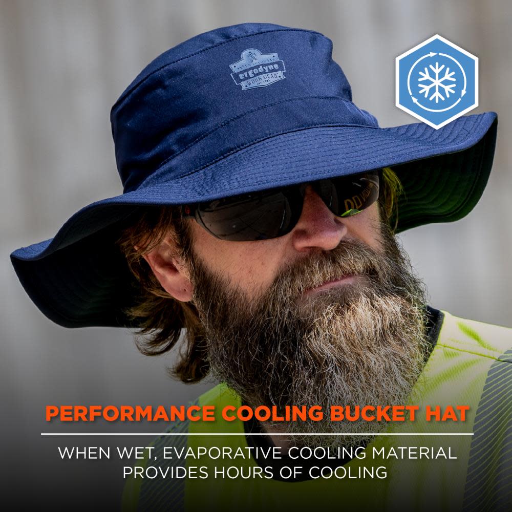 Ergodyne Chill Its 8939 Cooling Bucket Hat Navy - Flockneti