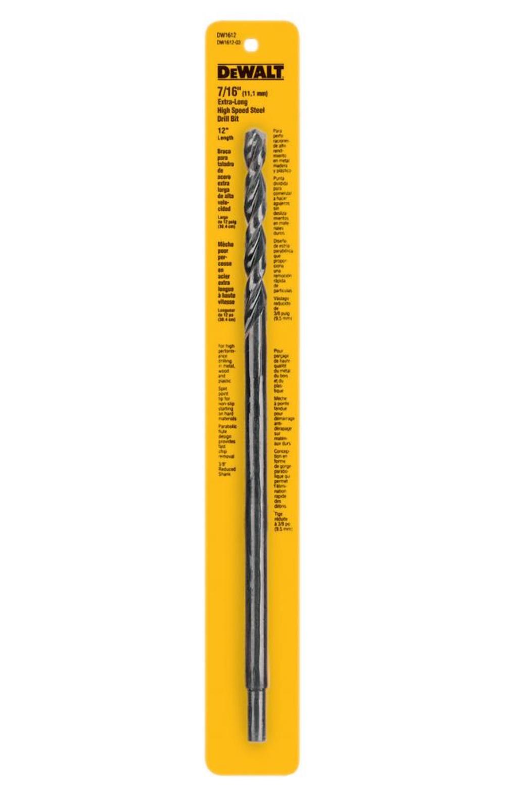 DEWALT 7/16″ x 12″ Long Drill Bit - Flockneti