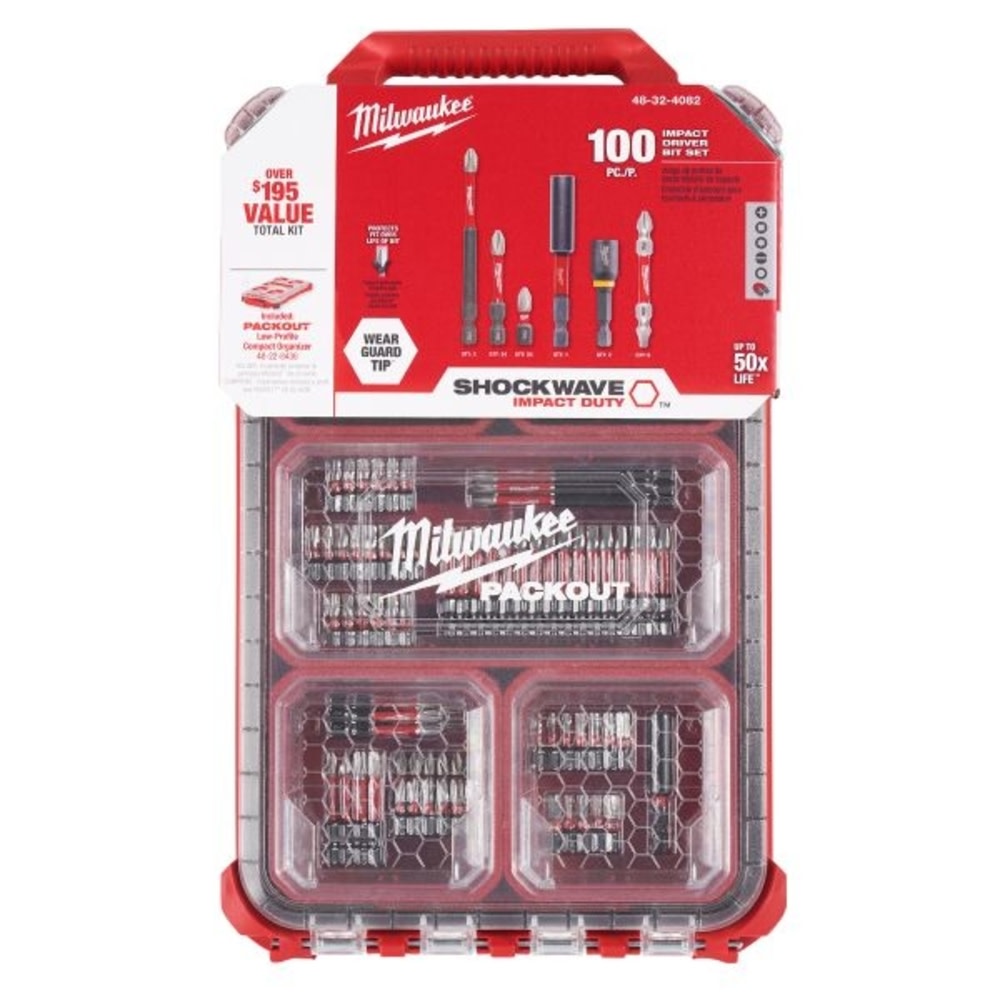 Milwaukee 100PC Shockwave Packout Kit - Flockneti