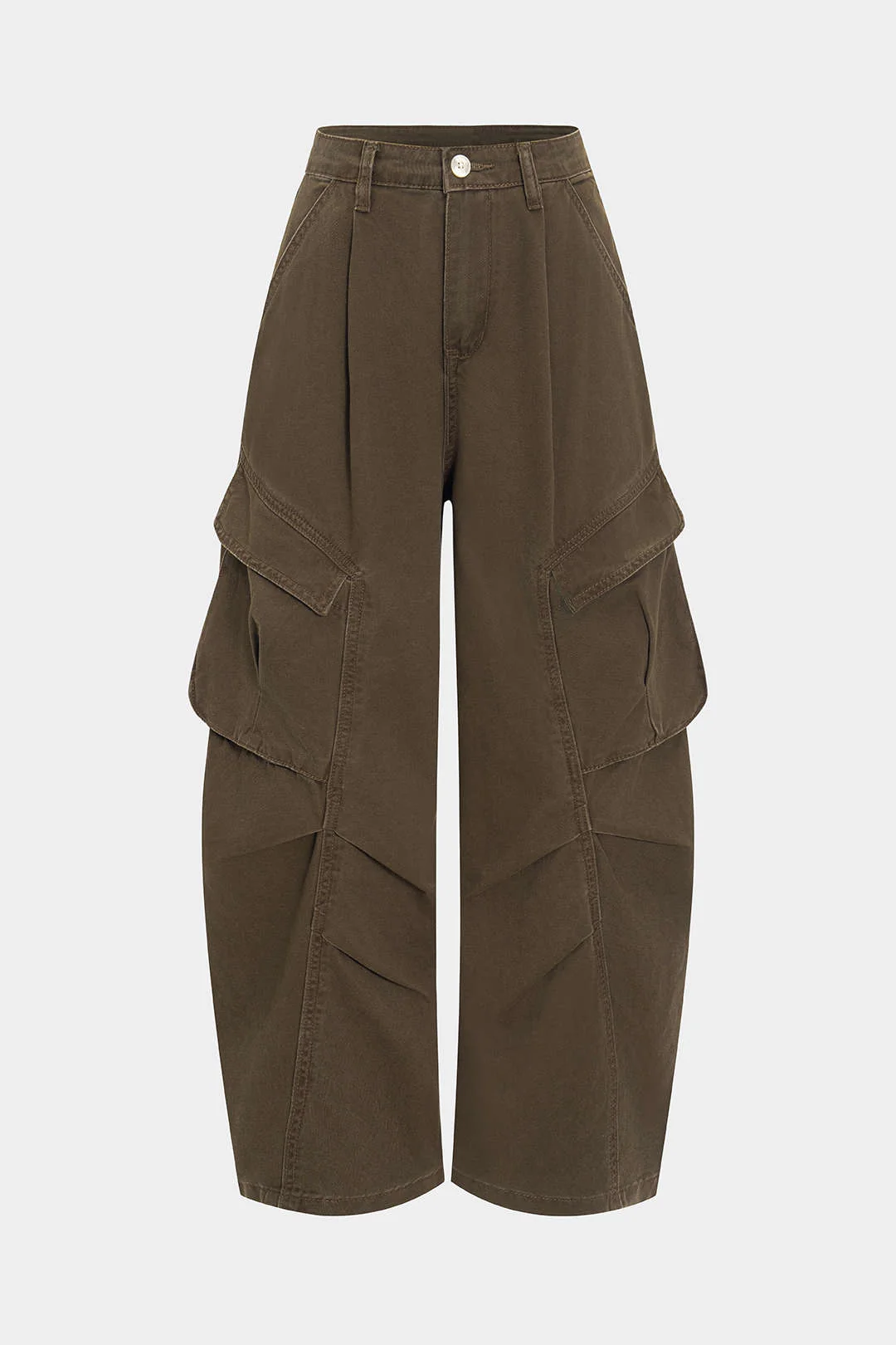 Denim Ruched Pocket Jeans - Flockneti