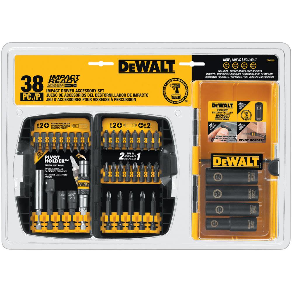 DEWALT Impact Driver Accessory Set - Flockneti