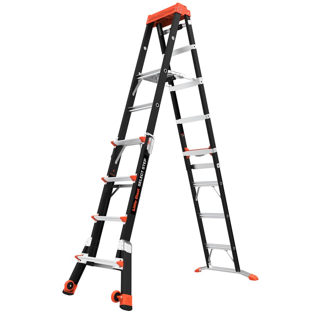 Little Giant Safety Select Step M5 Type 1AA Fiberglass Adjustable Step Ladder - Flockneti
