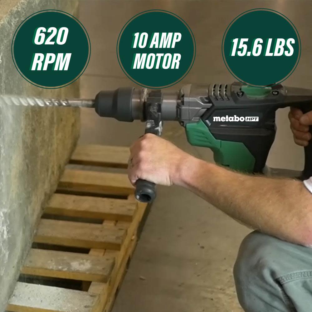 Metabo HPT 1-9/16-in SDS Max Rotary Hammer - Flockneti