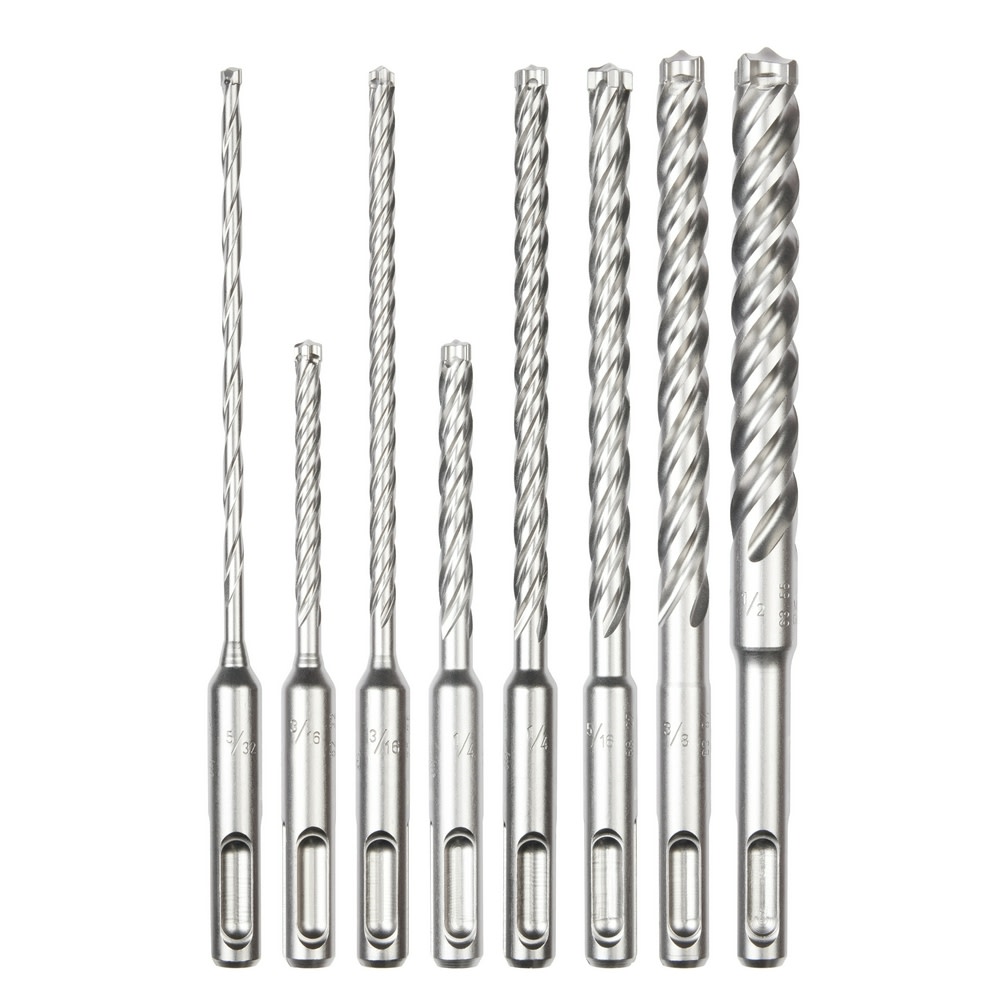 Milwaukee SDS Plus MX4 4 Cutter Drill Bit Kit 8pc - Flockneti