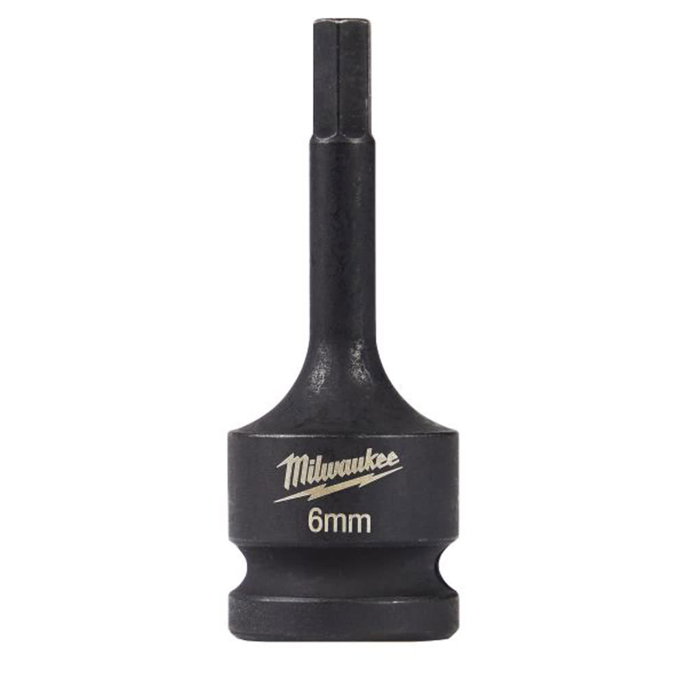 Milwaukee Shockwave Lineman’s 1/2″ Drive – 6mm Hex Bit Socket - Flockneti