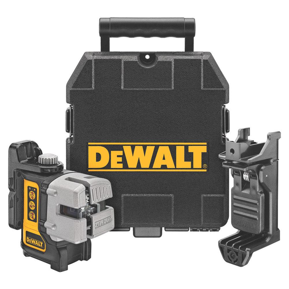 DEWALT DW089K – Self Leveling 3 Beam Line Laser (DW089K) - Flockneti