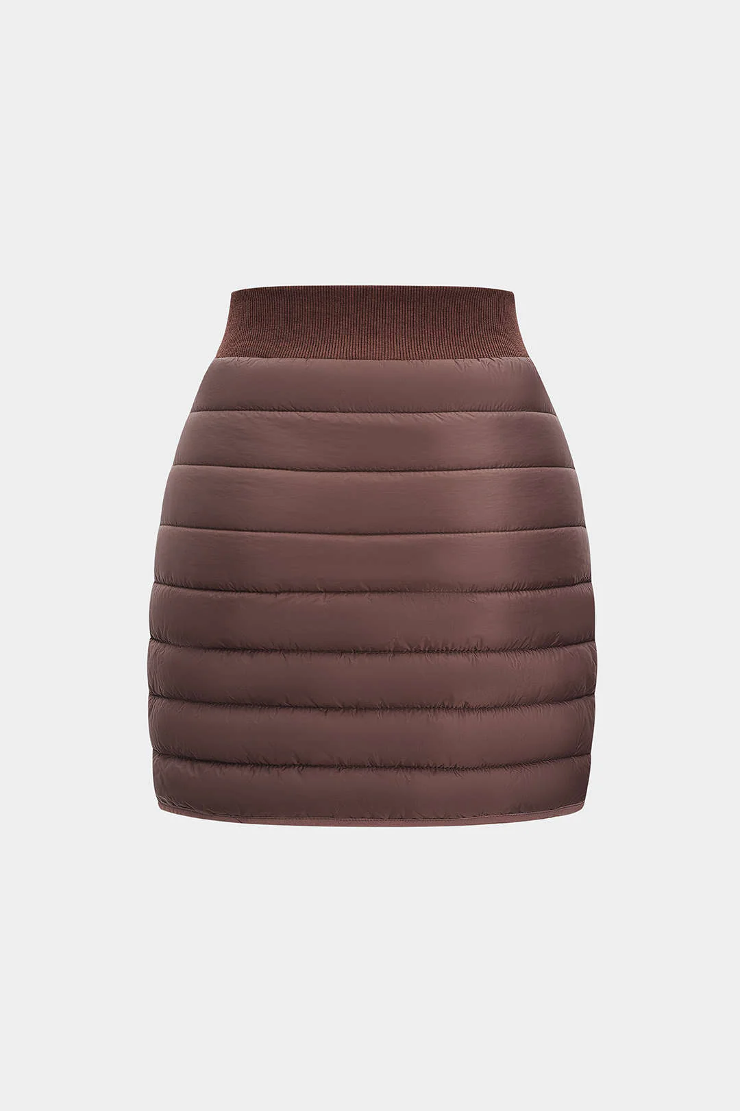 Patchwork Quilted Zipper A-Line Skirt - Flockneti