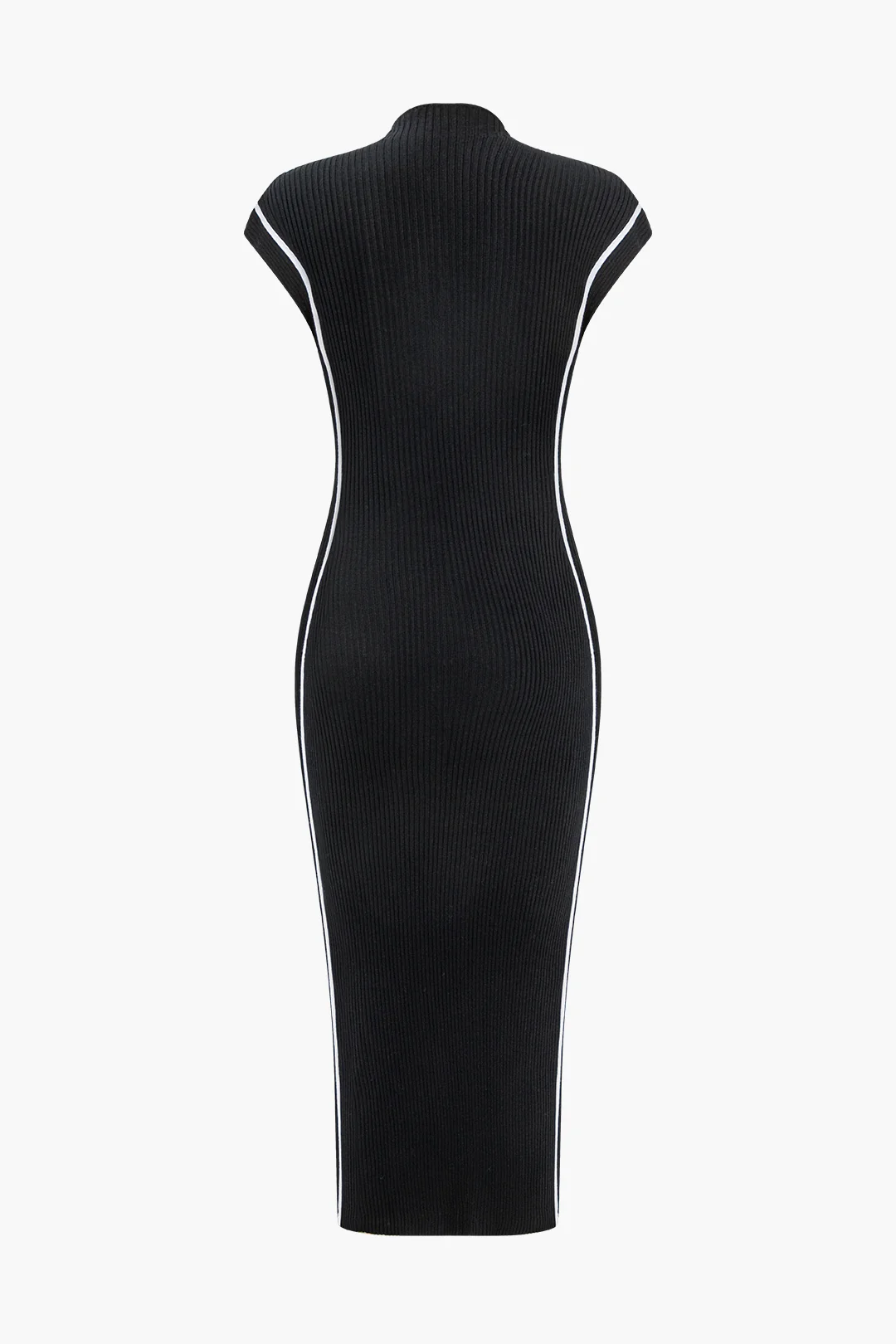 Contrast Sweater Midi Dress - Flockneti