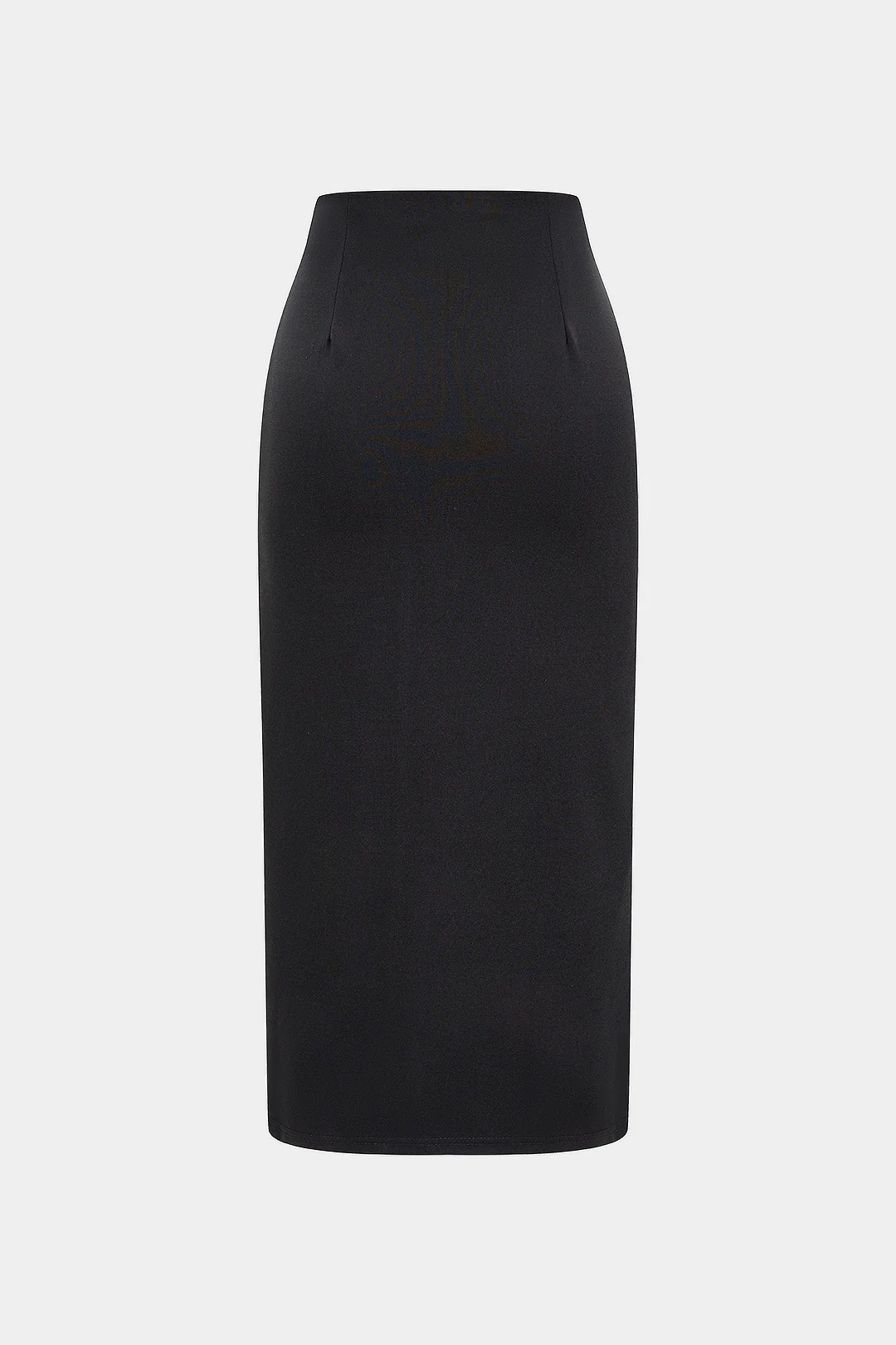 Metallic Decor Button Side Split High Waist Skirt - Flockneti