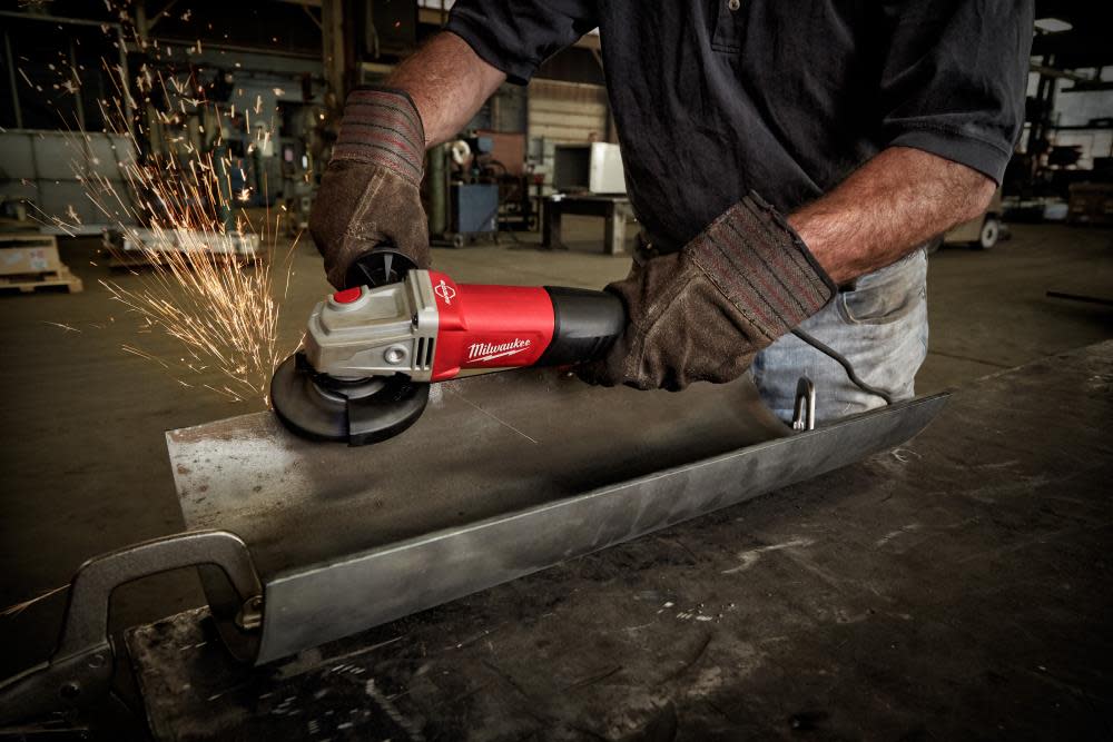 Milwaukee 11Amp 4-1/2In – 5In Braking Grinder with No-Lock Paddle Switch - Flockneti