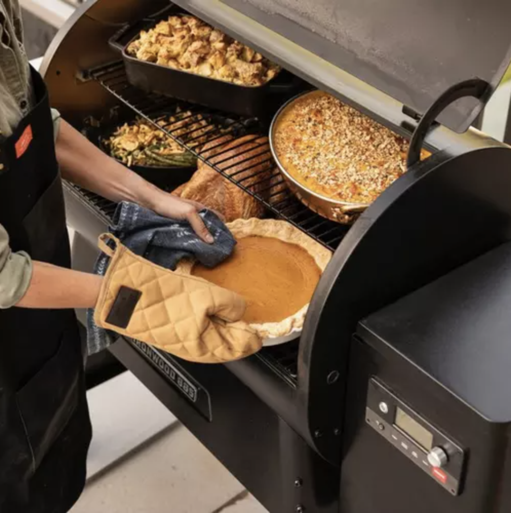 Traeger Canvas & Leather BBQ Mitt - Flockneti