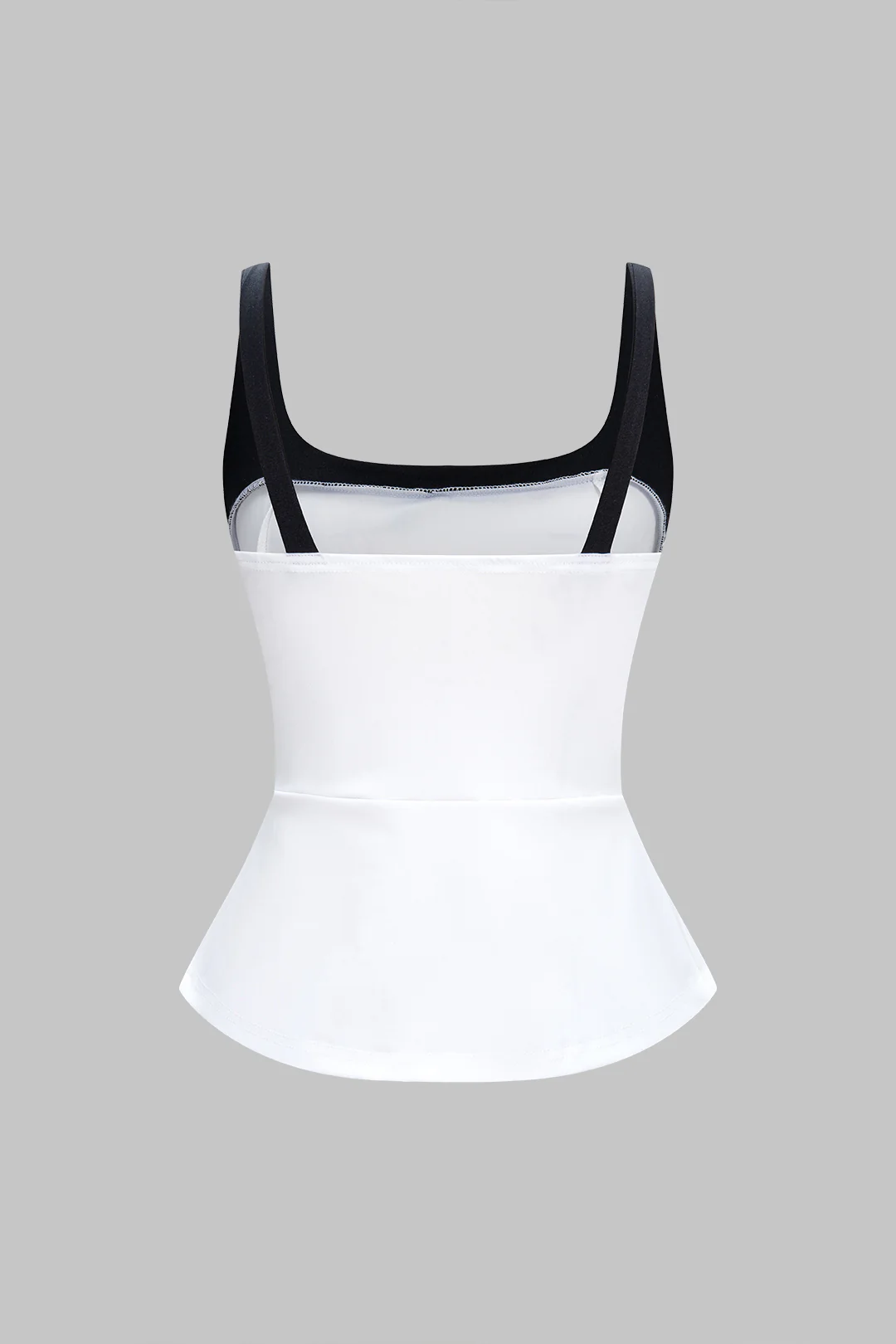 Color-Blocked U-Neck Sleeveless Cami Top - Flockneti