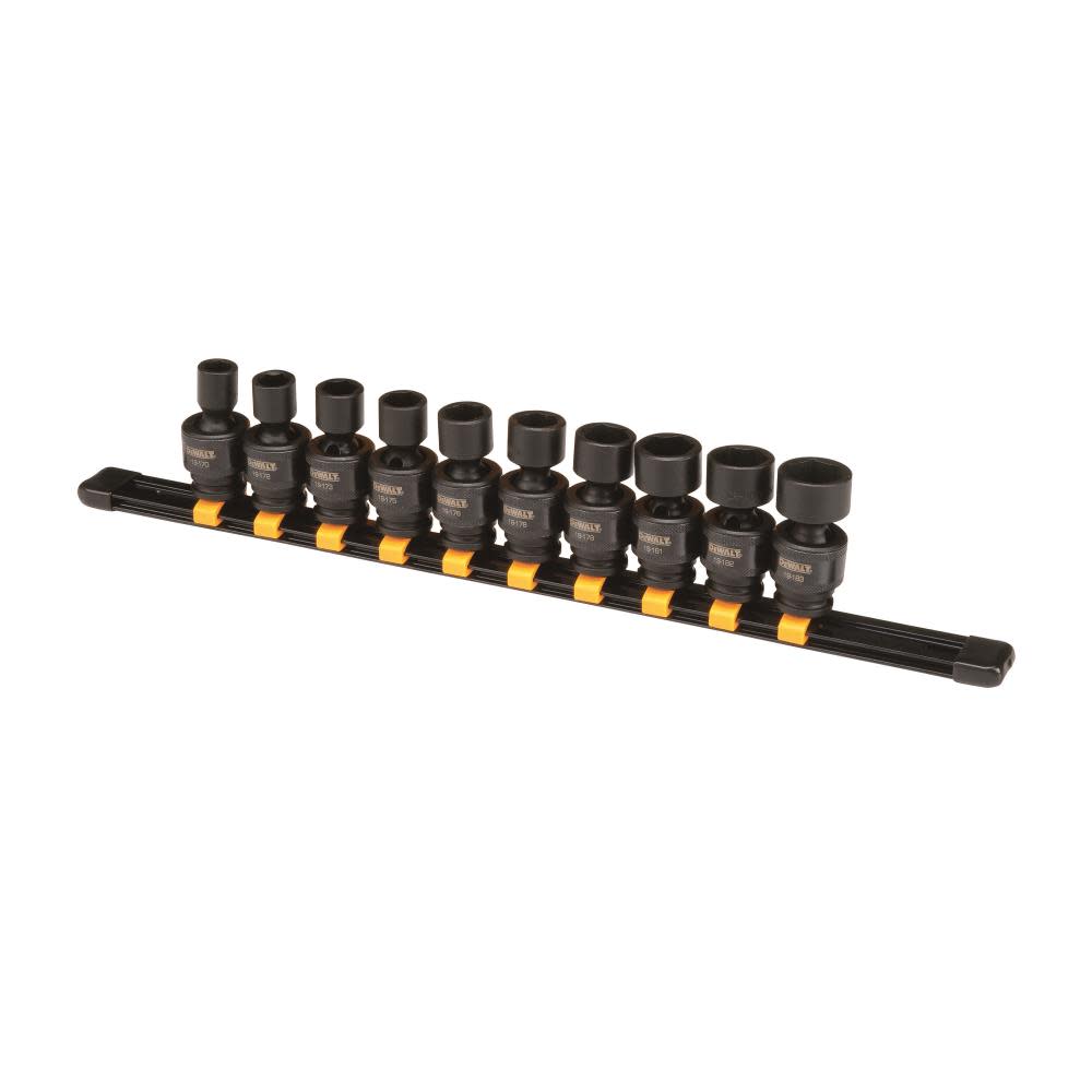 DEWALT 10 Piece 3/8 in Drive Metric Impact Universal Socket Set - Flockneti