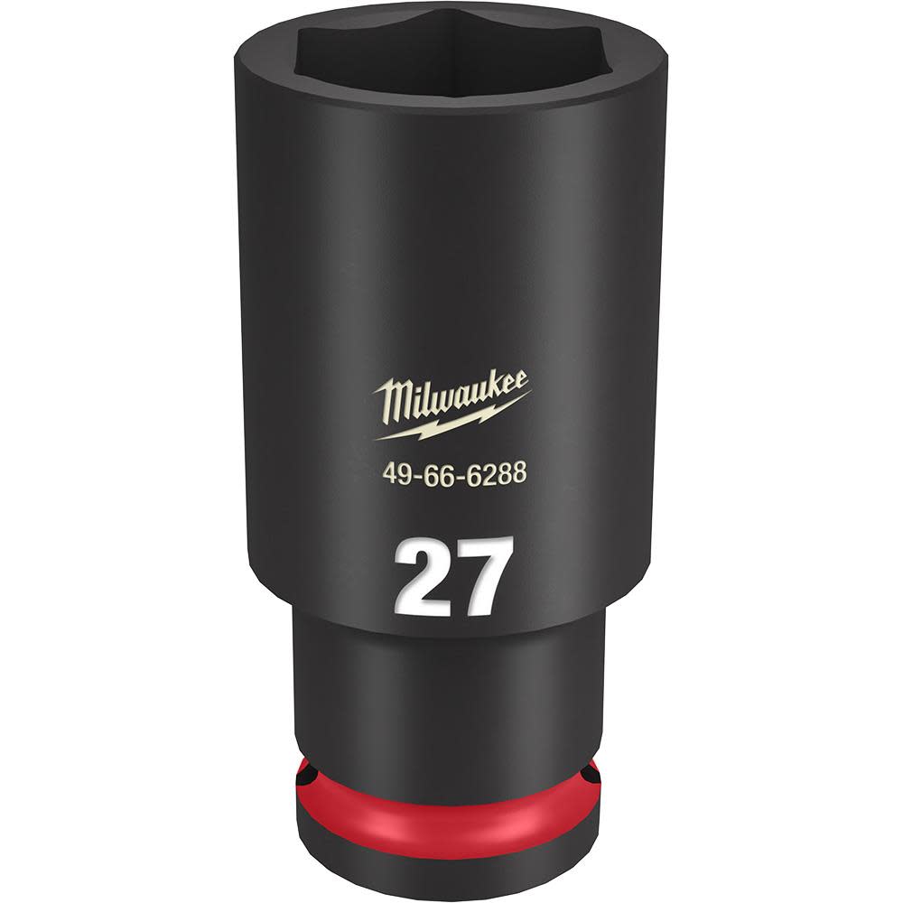 Milwaukee SHOCKWAVE Impact Duty Socket 1/2″ Drive 27MM Deep 6 Point - Flockneti