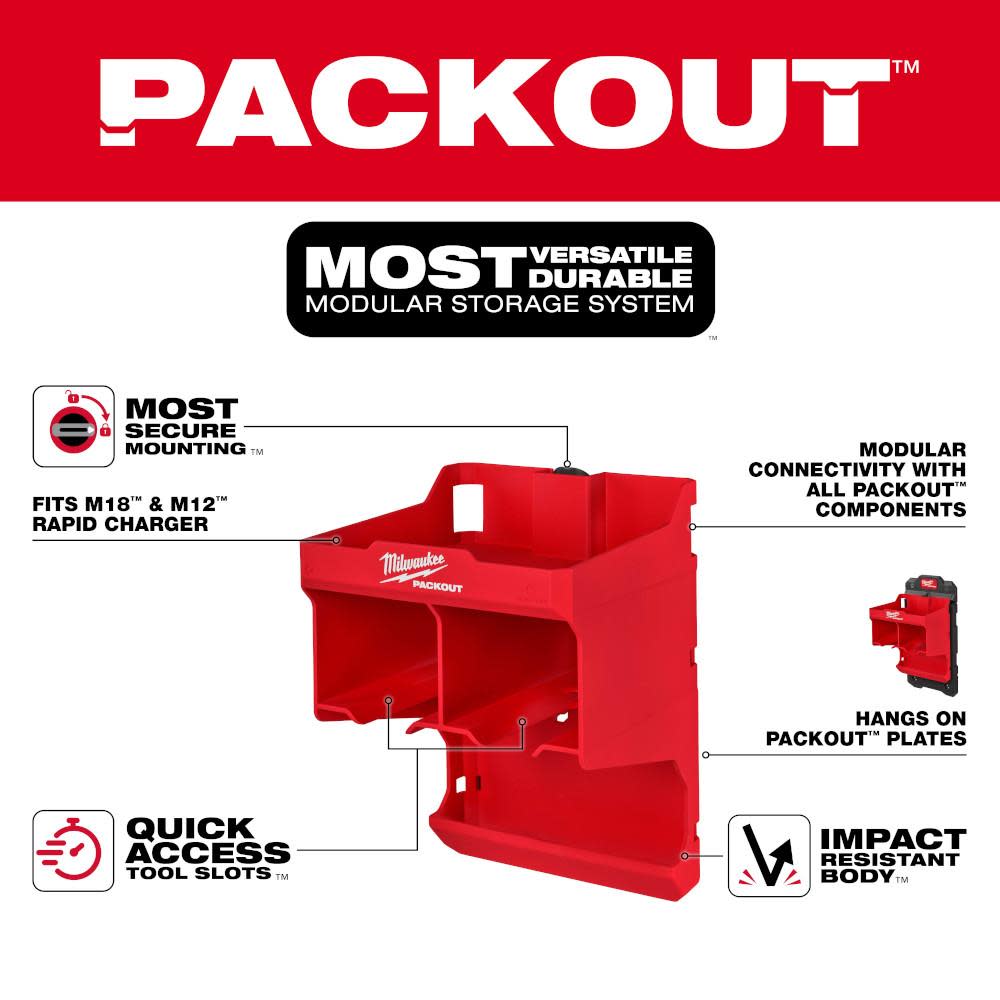 Milwaukee PACKOUT Tool Station - Flockneti