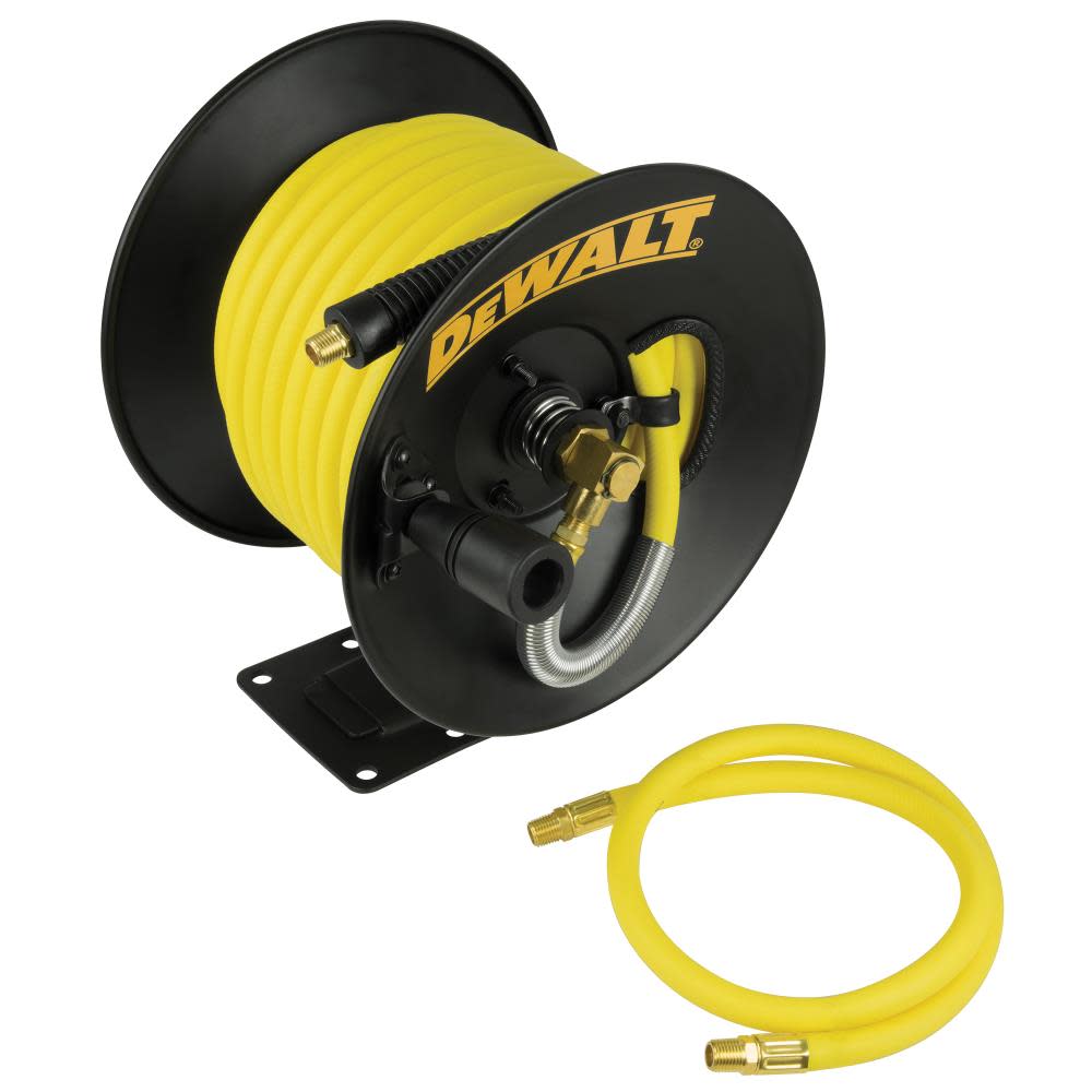DEWALT 3/8 In. x 50 Ft. Manual Rubber Hose Reel - Flockneti