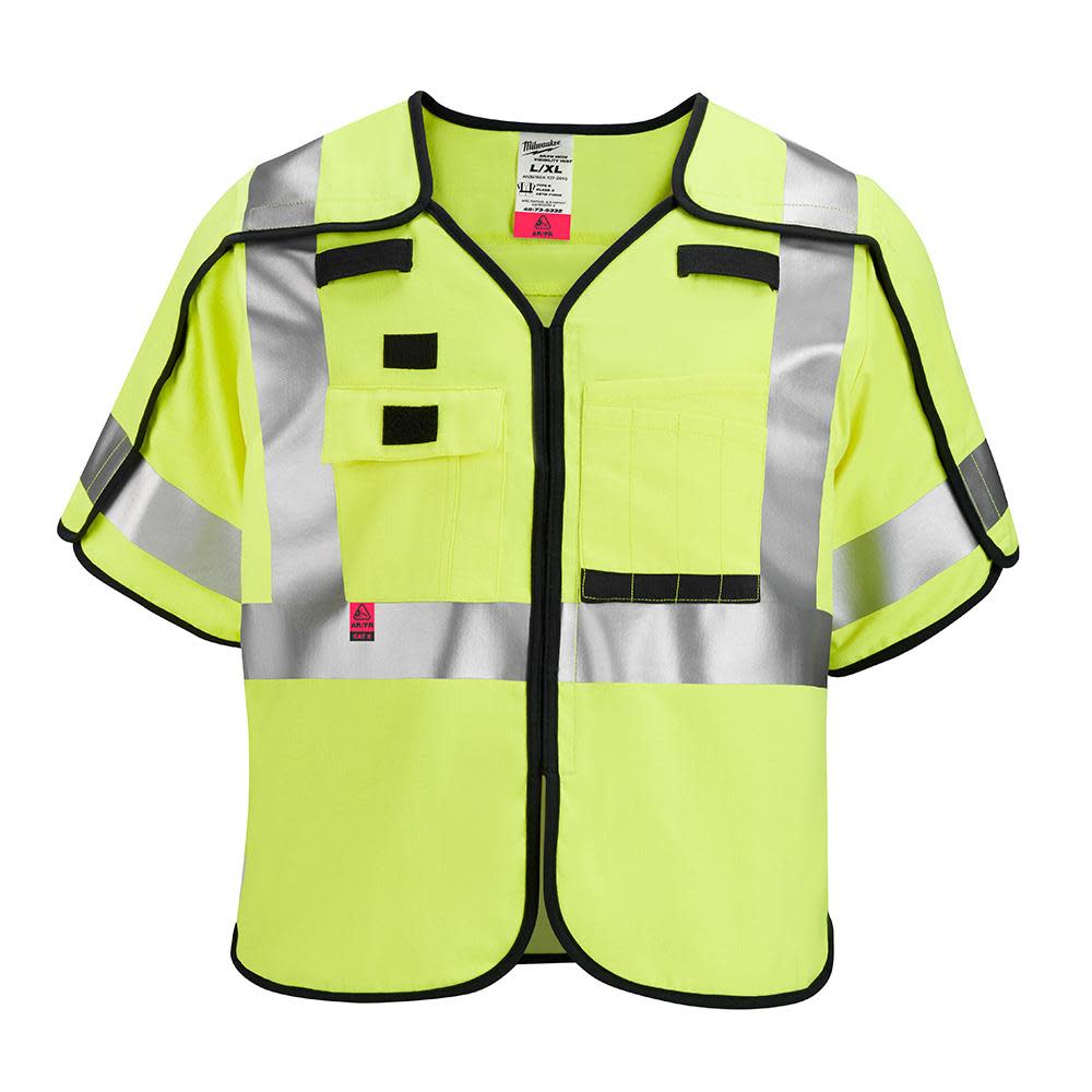 Milwaukee High Vis Safety Vest Class 3 Breakaway AR/FR Cat 2 - Flockneti