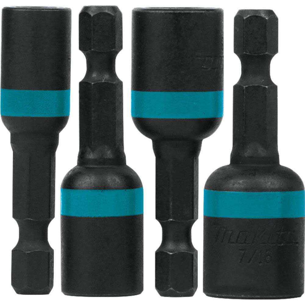 Makita Impact X 4 Pc. 1-3/4 Magnetic Nut Driver Set - Flockneti