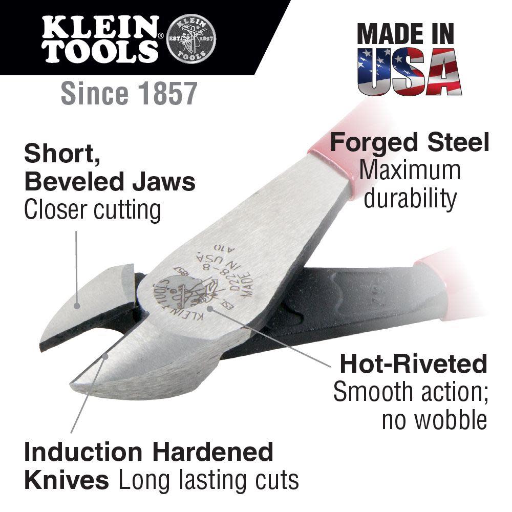 Klein Tools High Lev. Pliers Diag Cut w/Ring - Flockneti