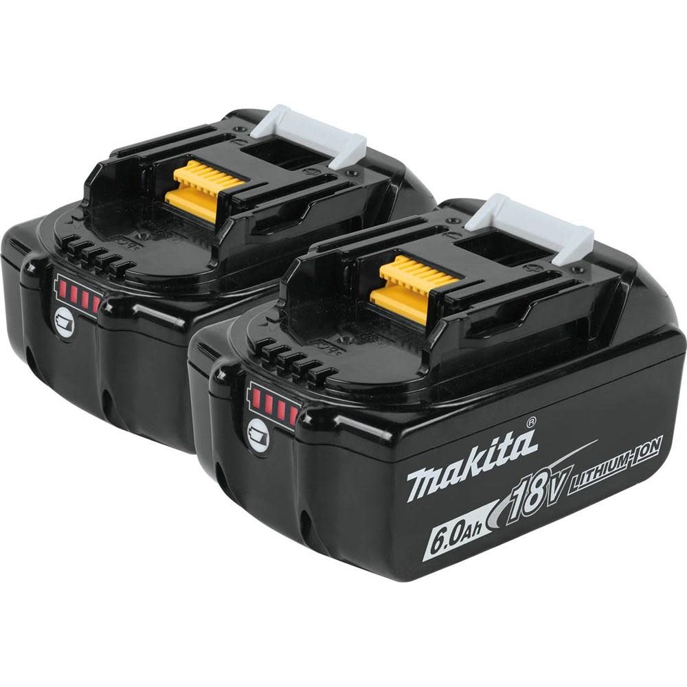 Makita 18 Volt 6.0 Ah LXT Lithium-Ion Battery 2-Pack - Flockneti