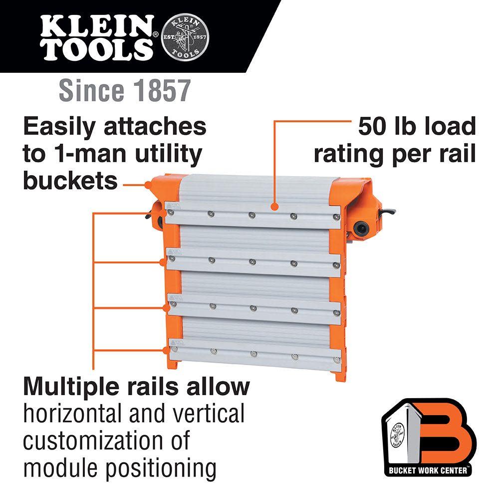 Klein Tools 1 Man Wall Assembly Rail System - Flockneti