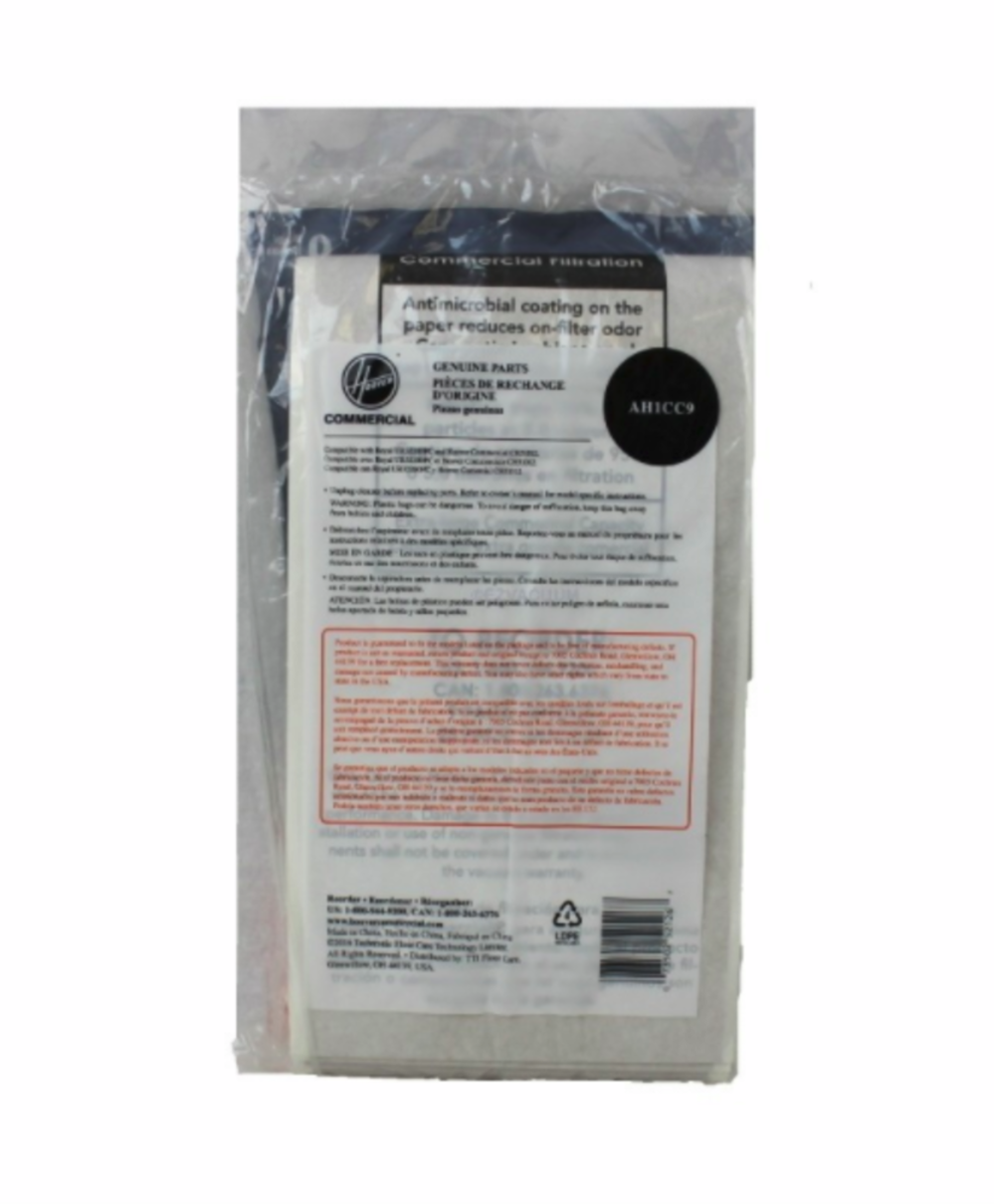 Hoover Residential Vacuum Standard Upright Disposable Vacuum Bags 9 Pack - Flockneti