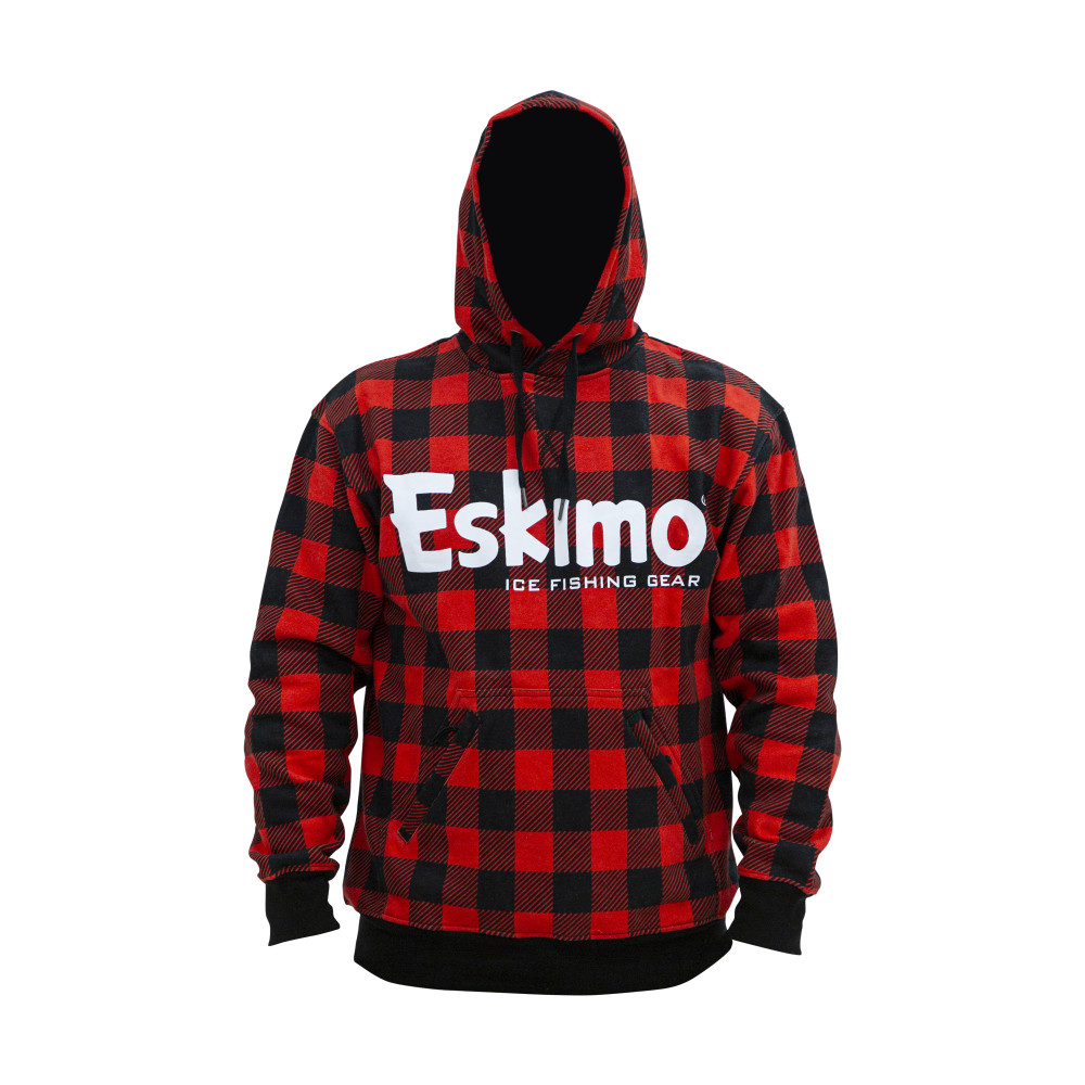 Eskimo Buffalo Plaid Cotton Hoodie Large - Flockneti