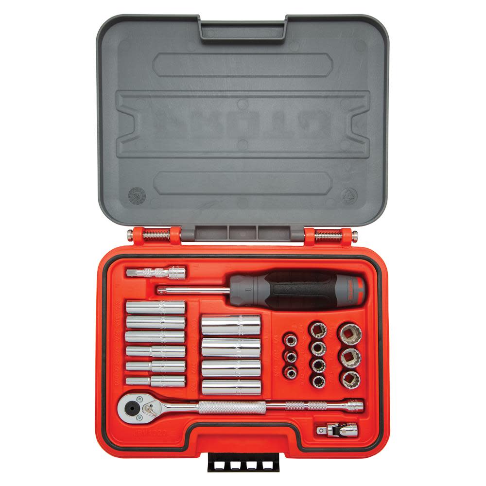Proto Socket Set 1/4 DR SAE 12pt 25pc - Flockneti