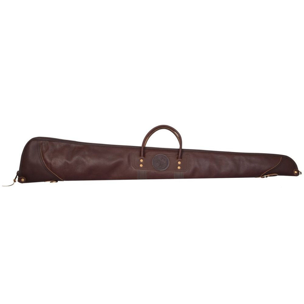 Duluth Pack 43 In. L Brown Pebbled Leather Shotgun Case Without Scope - Flockneti