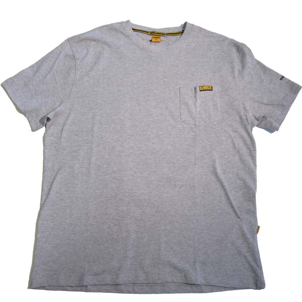 DEWALT Guaranteed Tough Pocket T-Shirt Heather Gray 2X - Flockneti