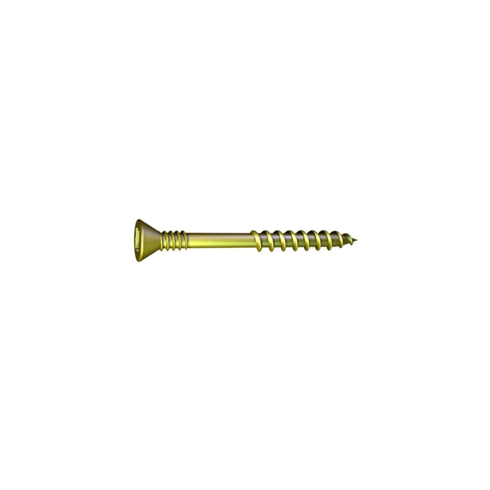 Grabber Construction Products #8 x 1-3/4 In. Flat Head Collated Zinc Yellow Sub Floor Screw - Flockneti