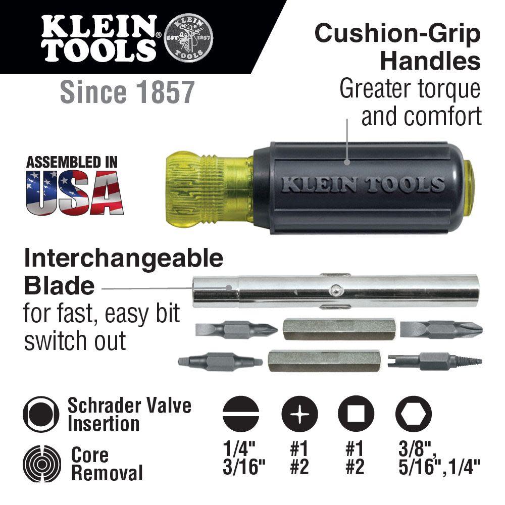 Klein Tools Nut Screwdriver Valve Core Bit - Flockneti