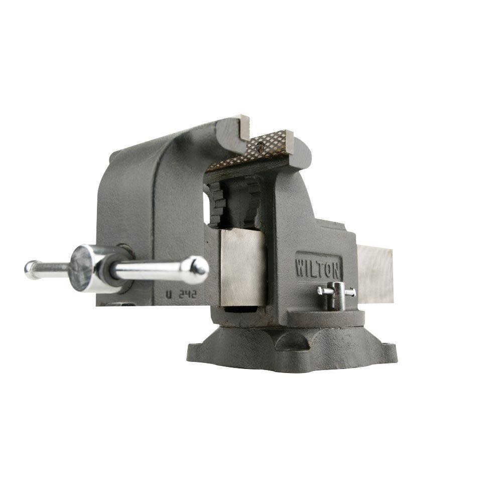Wilton Shop Vise 5 In. Jaw Width 5 In. Jaw Opening 3 In. Throat Depth - Flockneti
