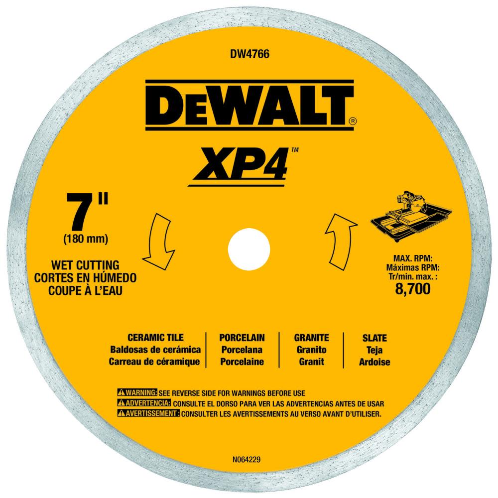 DEWALT DW XP4 7-in Premium Porcelain Tile Blade - Flockneti