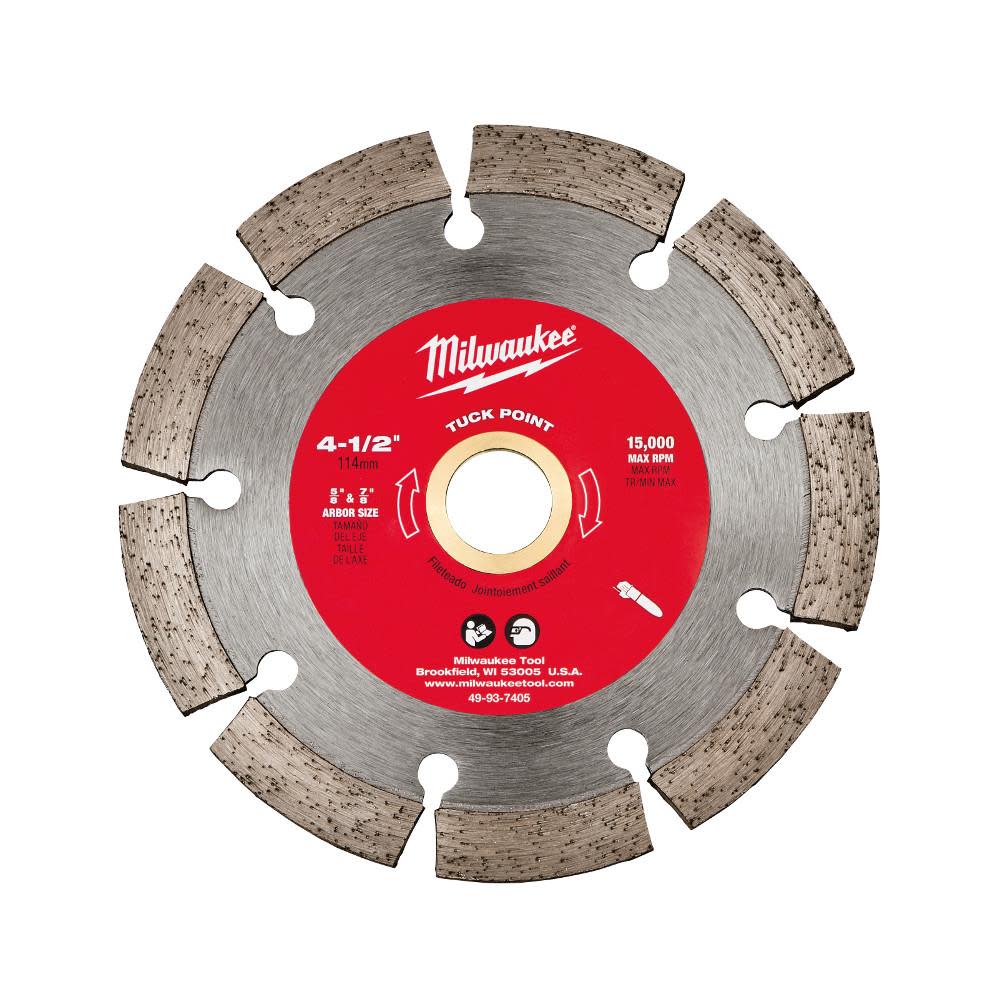 Milwaukee 4-1/2 in. Tuck Point Segmented - Flockneti